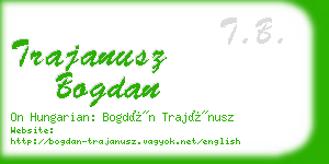 trajanusz bogdan business card